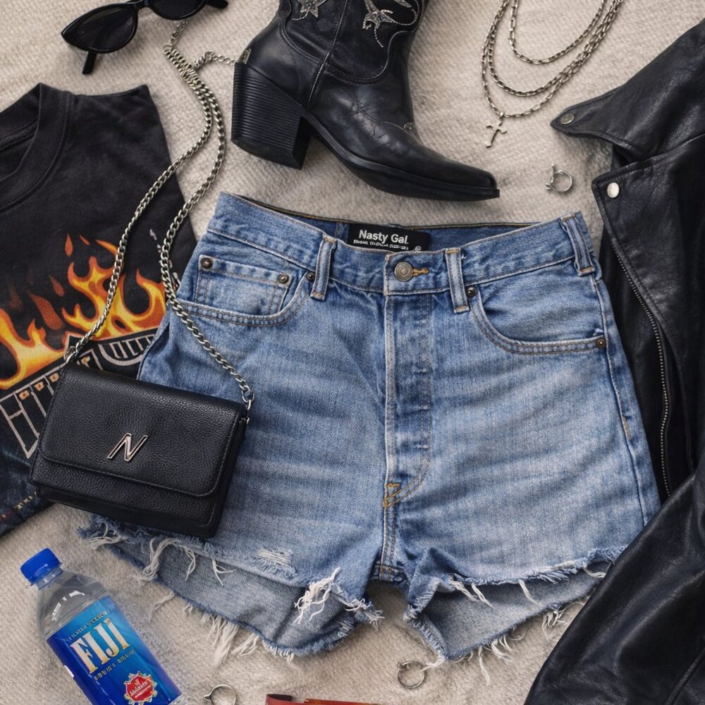 Nasty Gal Levi’s 501 28 Small Reworked Denim Cutoff Shorts Small Frayed Hem
